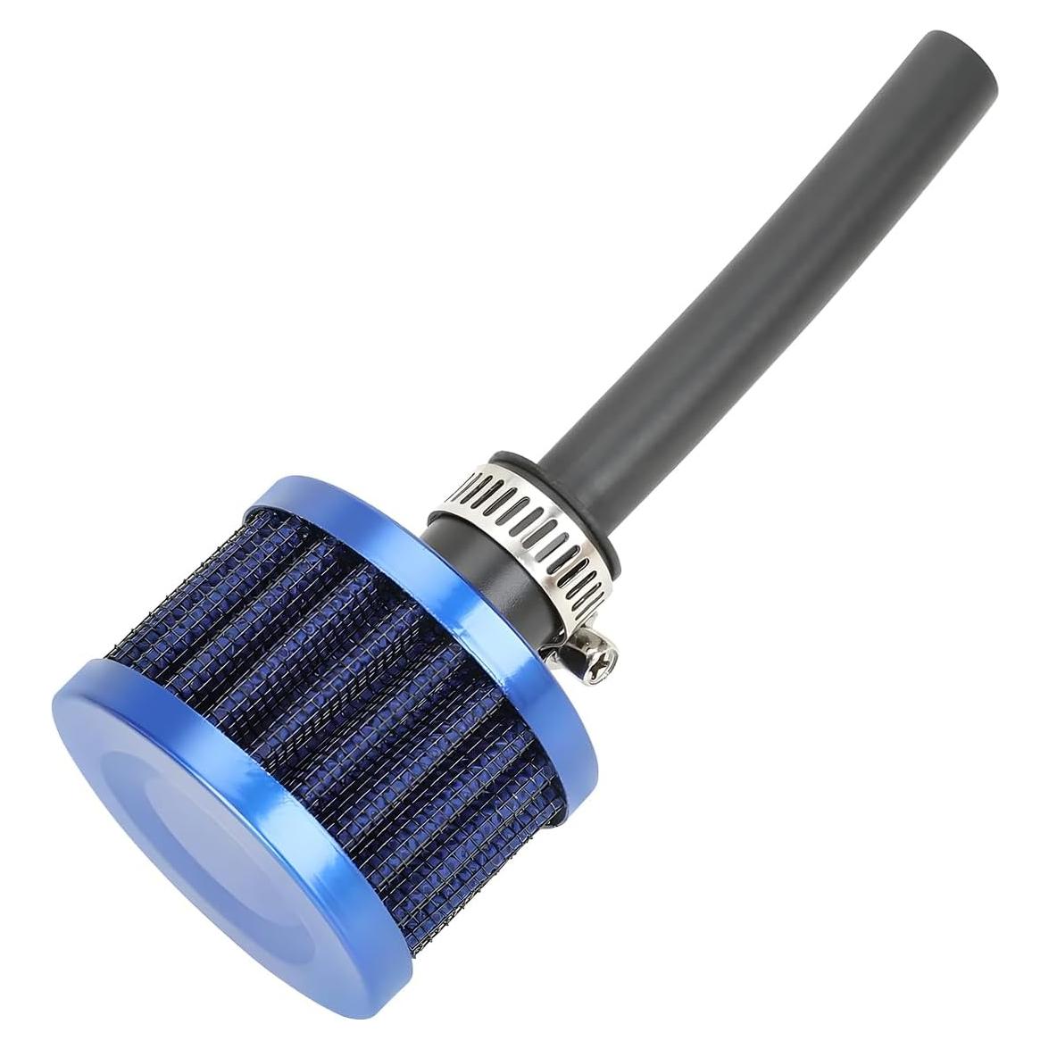 Filtro de Aire TNAIYH 12mm para Moto Go Kart 212cc Azul