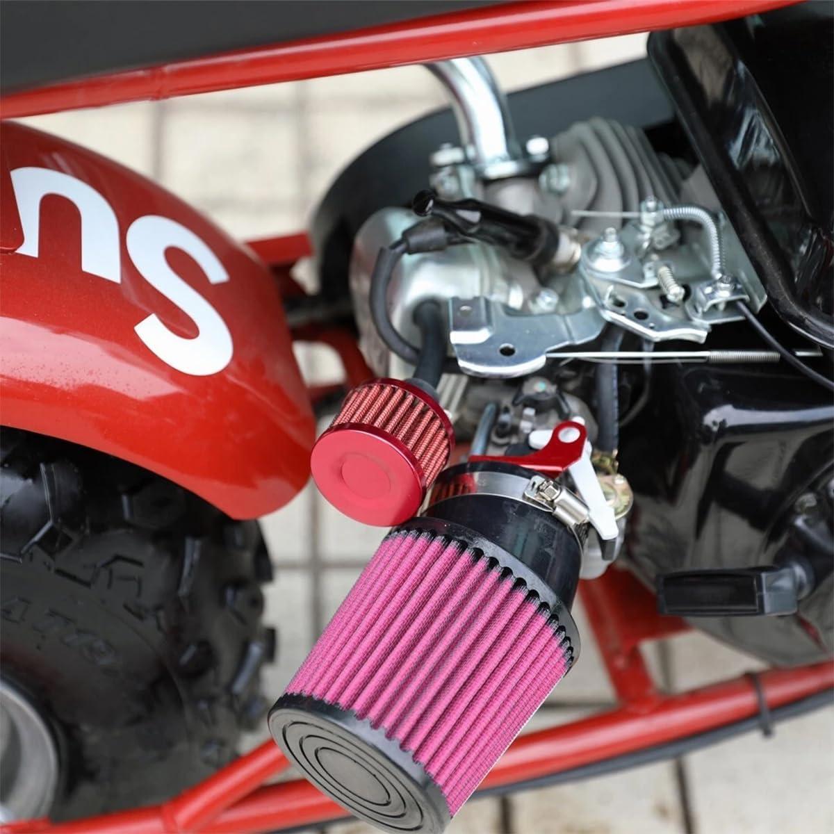 Filtro de Aire TNAIYH 12mm para Moto Go Kart 212cc Azul