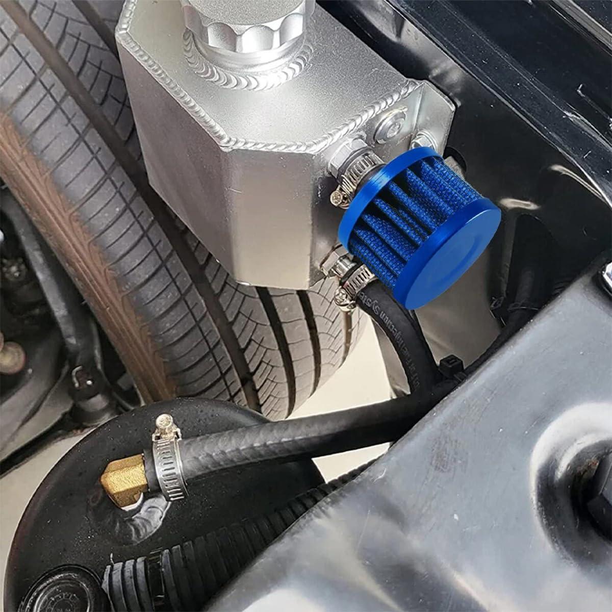 Filtro de Aire TNAIYH 12mm para Moto Go Kart 212cc Azul