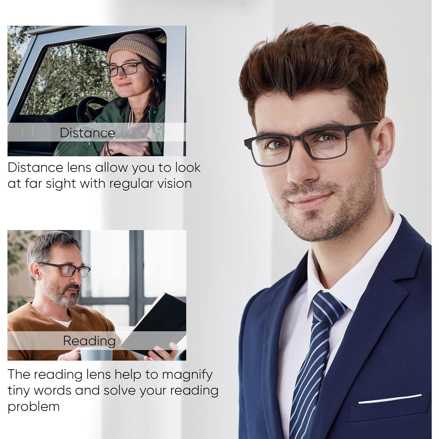 Gafas de Lectura Bifocales CARA 2.0x Negro y Azul