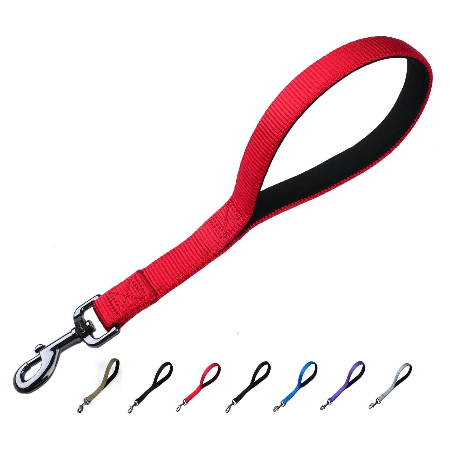 Correa corta nylon Cyclpet 30 cm clip resistente para perros