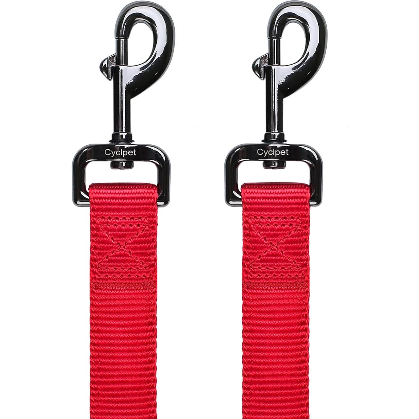 Correa corta nylon Cyclpet 30 cm clip resistente para perros