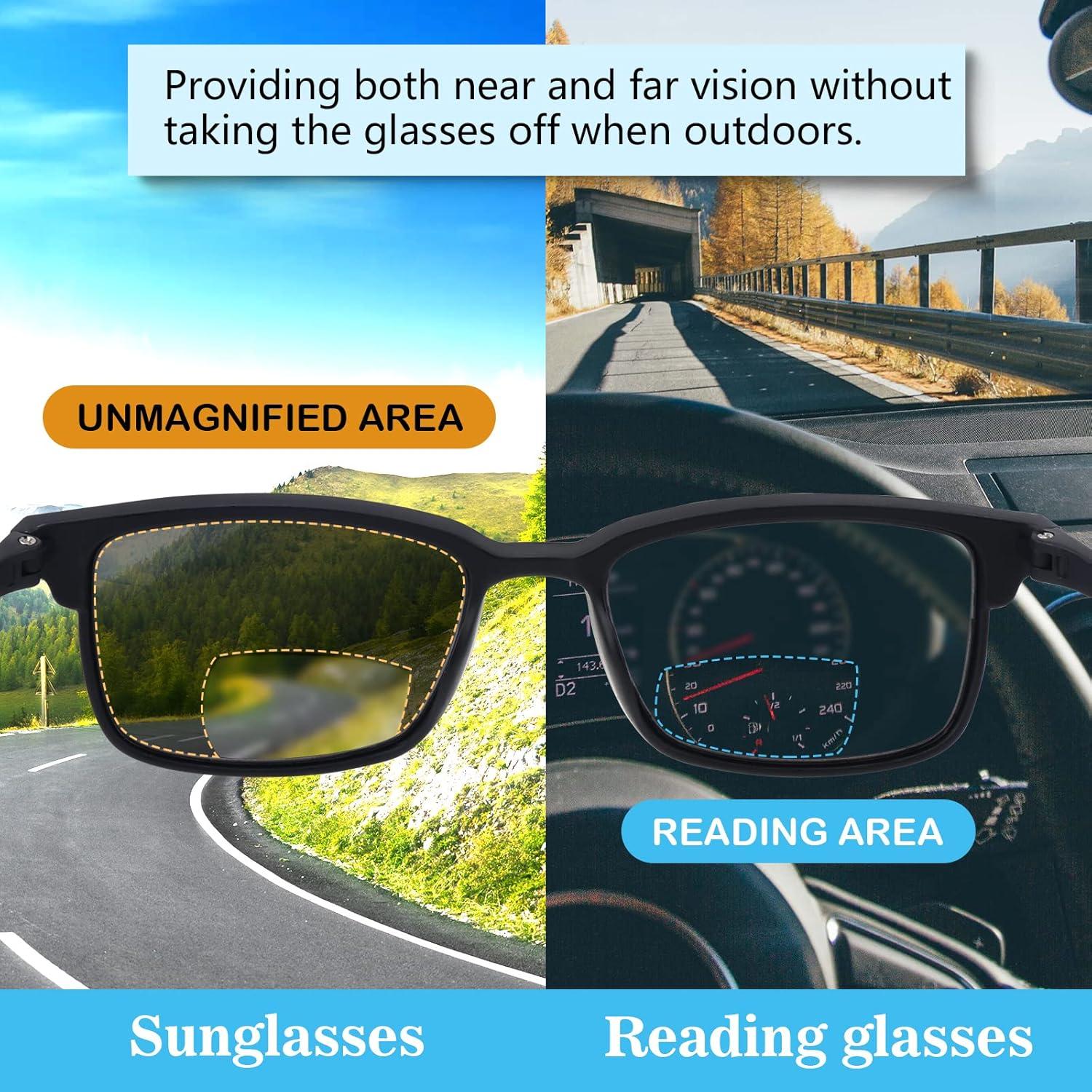 Gafas de Sol Bifocales CARA 2 Paquete UV400 Unisex