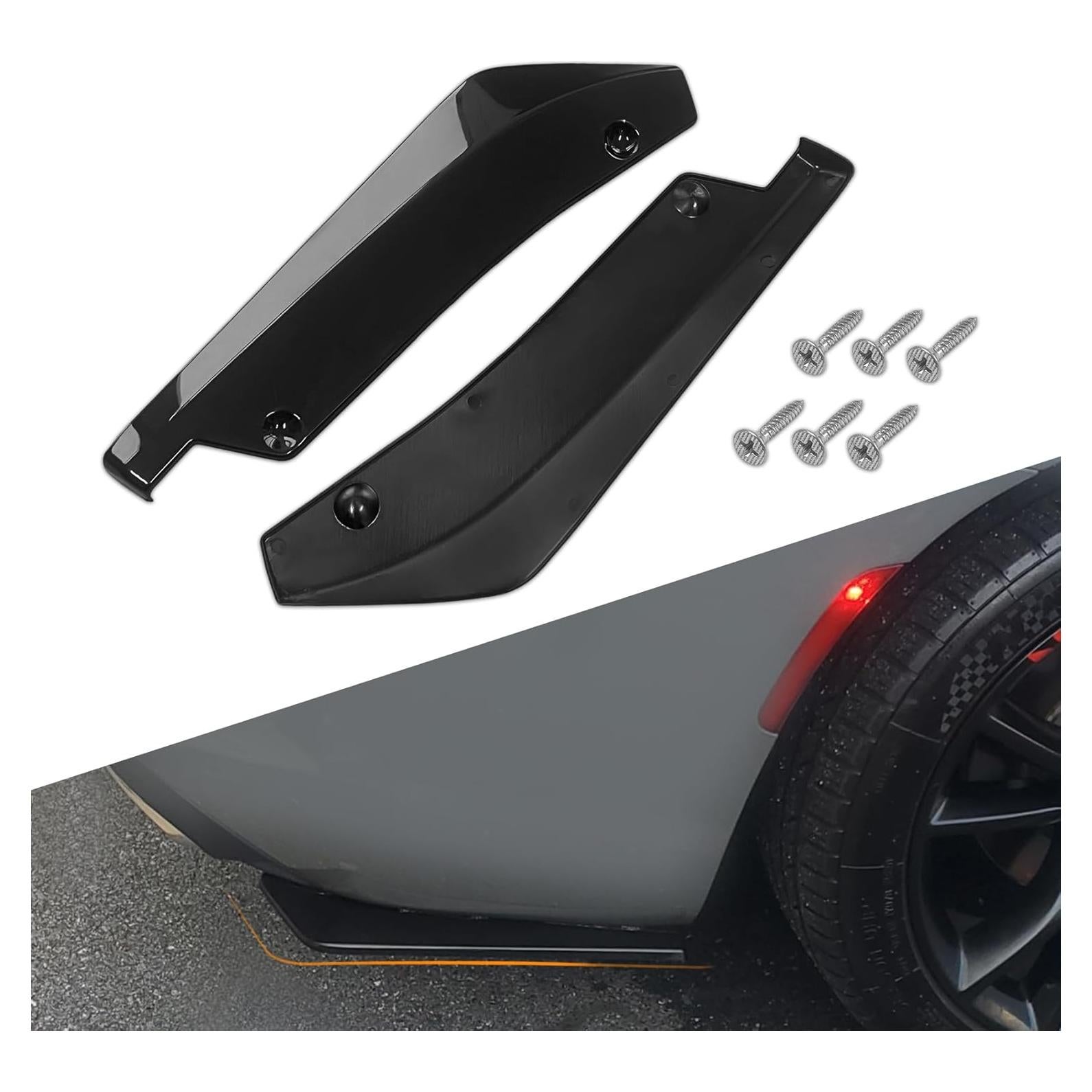 Difusores de Parachoques Trasero HQRNYP 13x34.5 cm Universal