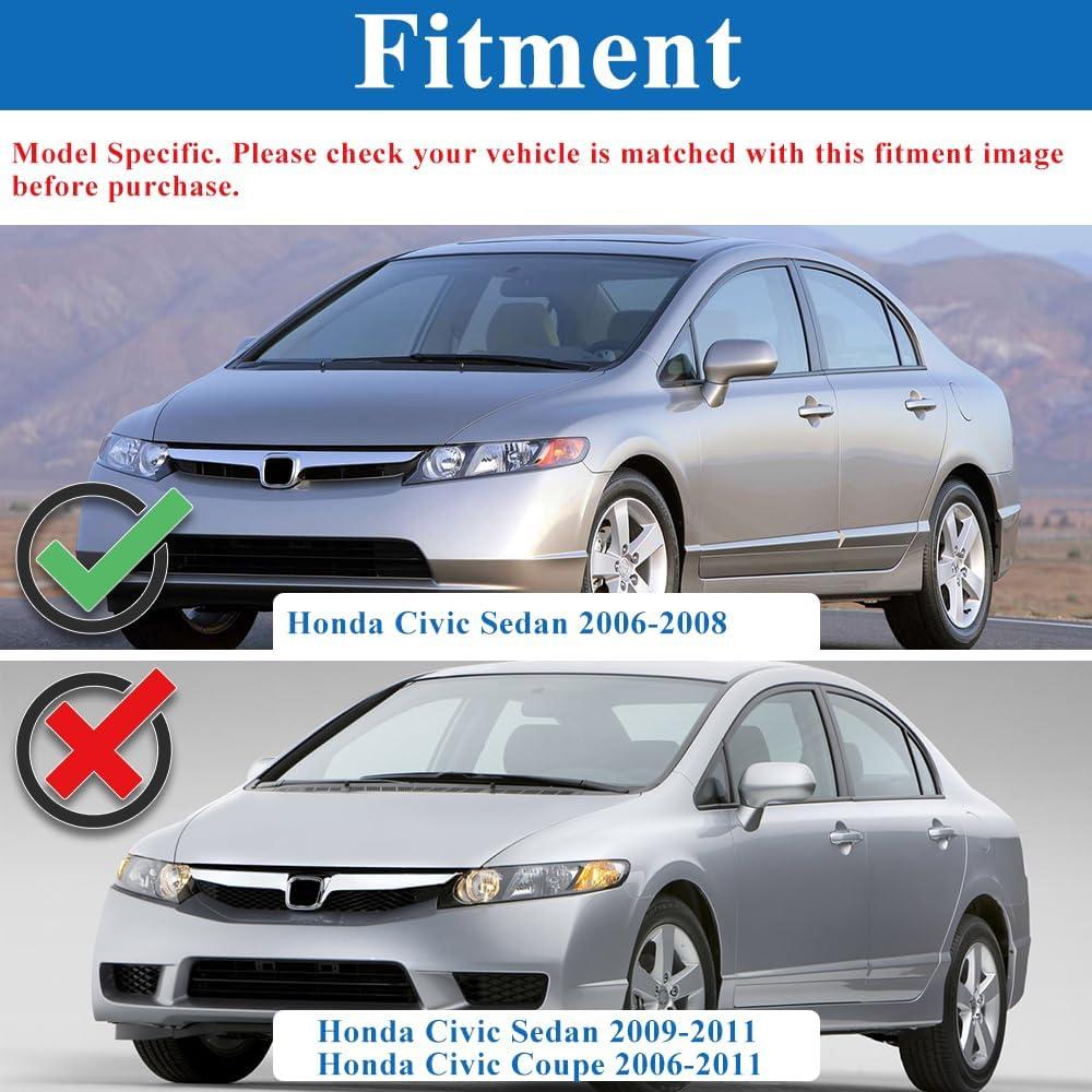 Spoiler Frontal Honda Civic Sedan 2006-2008 Rolling Gears