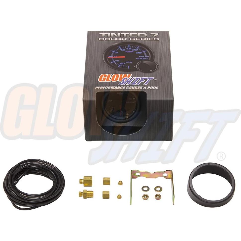Medidor de Presión de Turbo GlowShift 60 PSI 52mm Mecánico