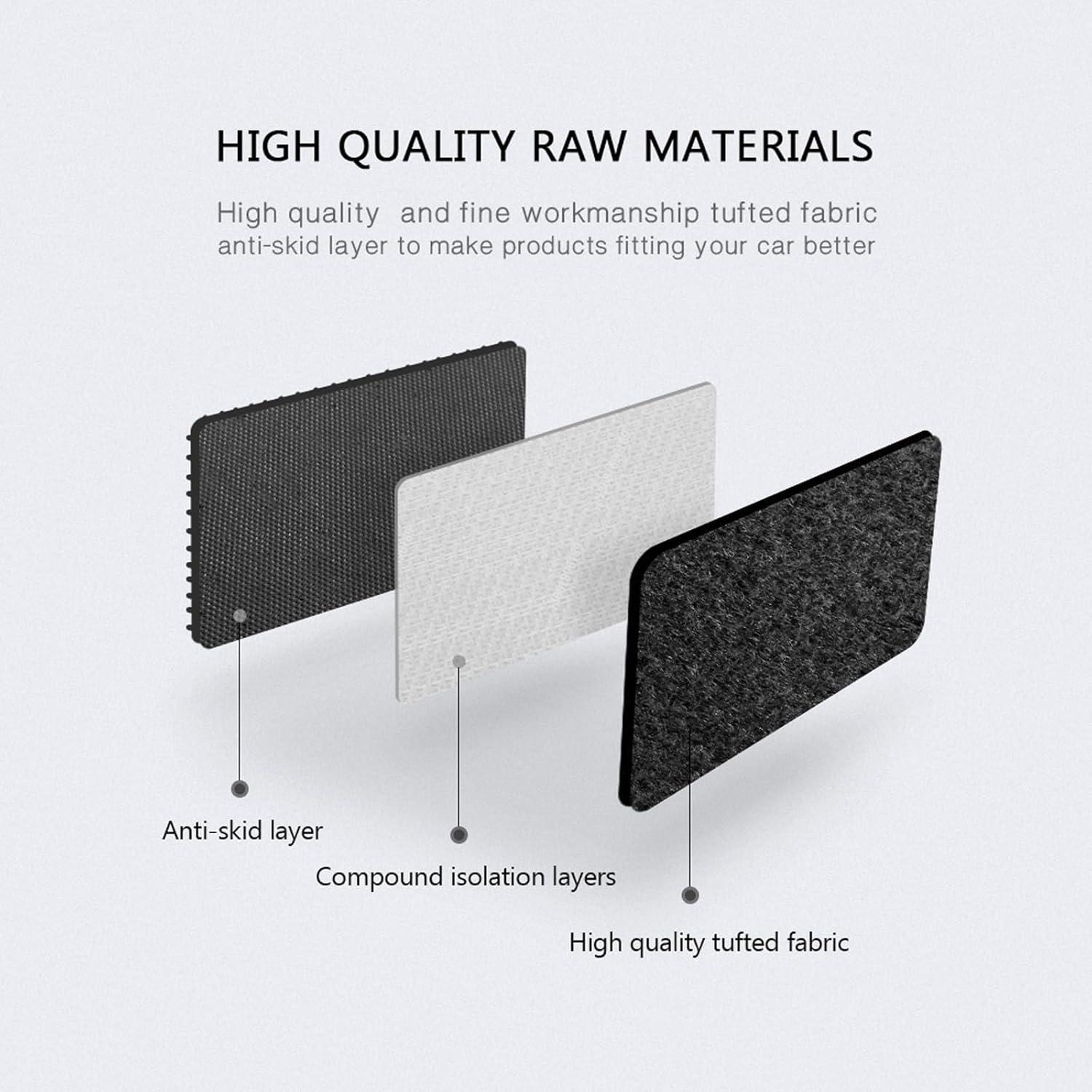 Alfombrillas de Nylon Negro IKON MOTORSPORTS para Audi Q3 2019-2025