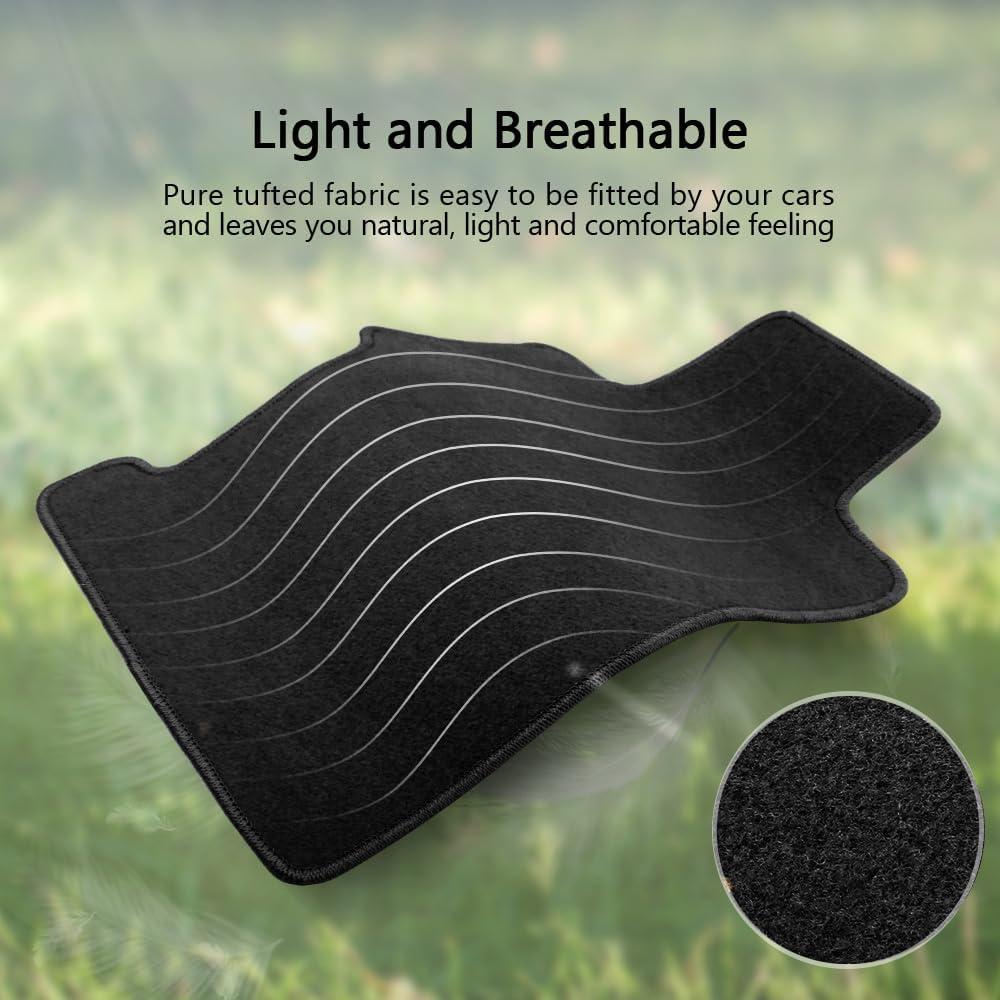 Alfombrillas de Nylon Negro IKON MOTORSPORTS para Audi Q3 2019-2025