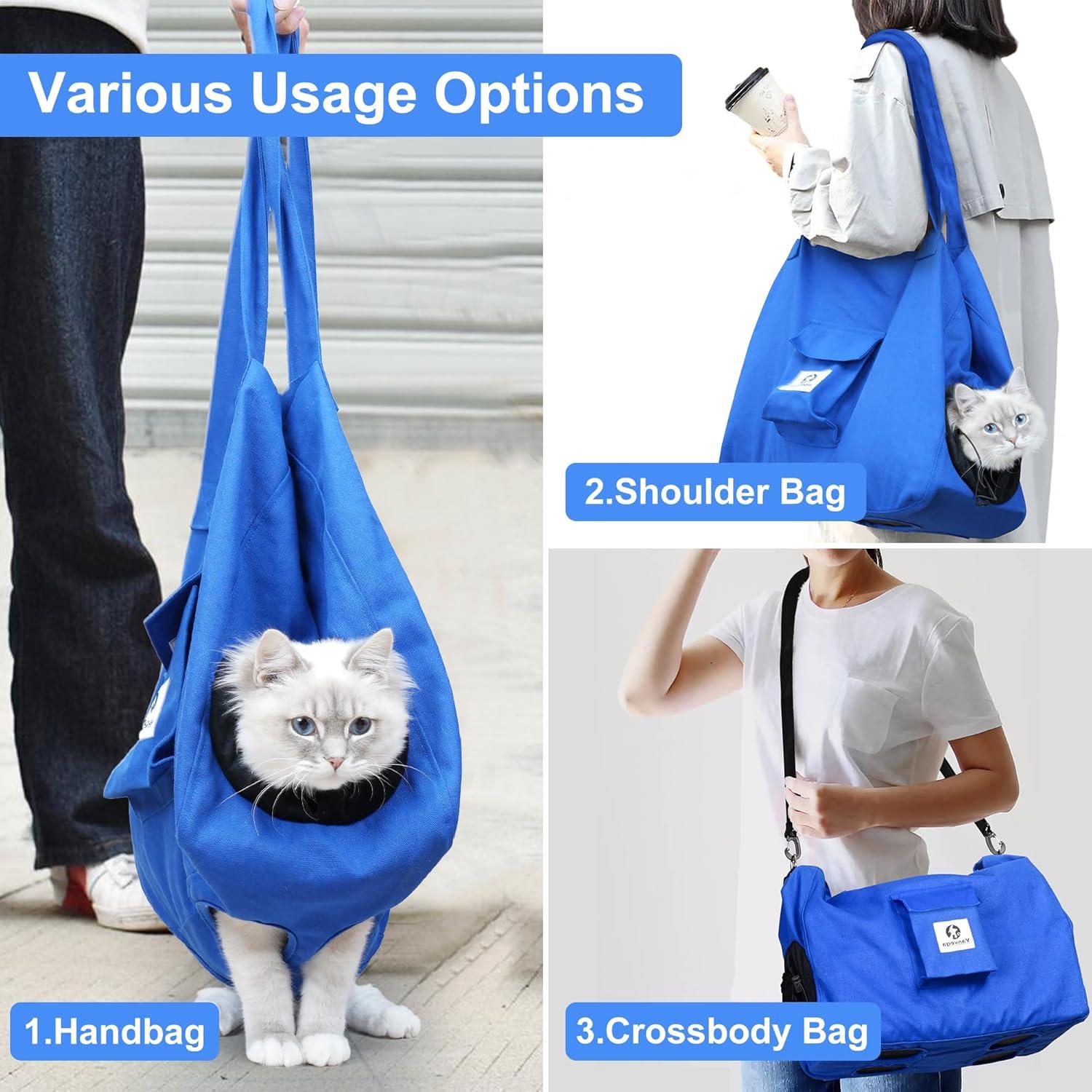 Mochila Transportín para Gatos Yanvega Tamaño M Azul