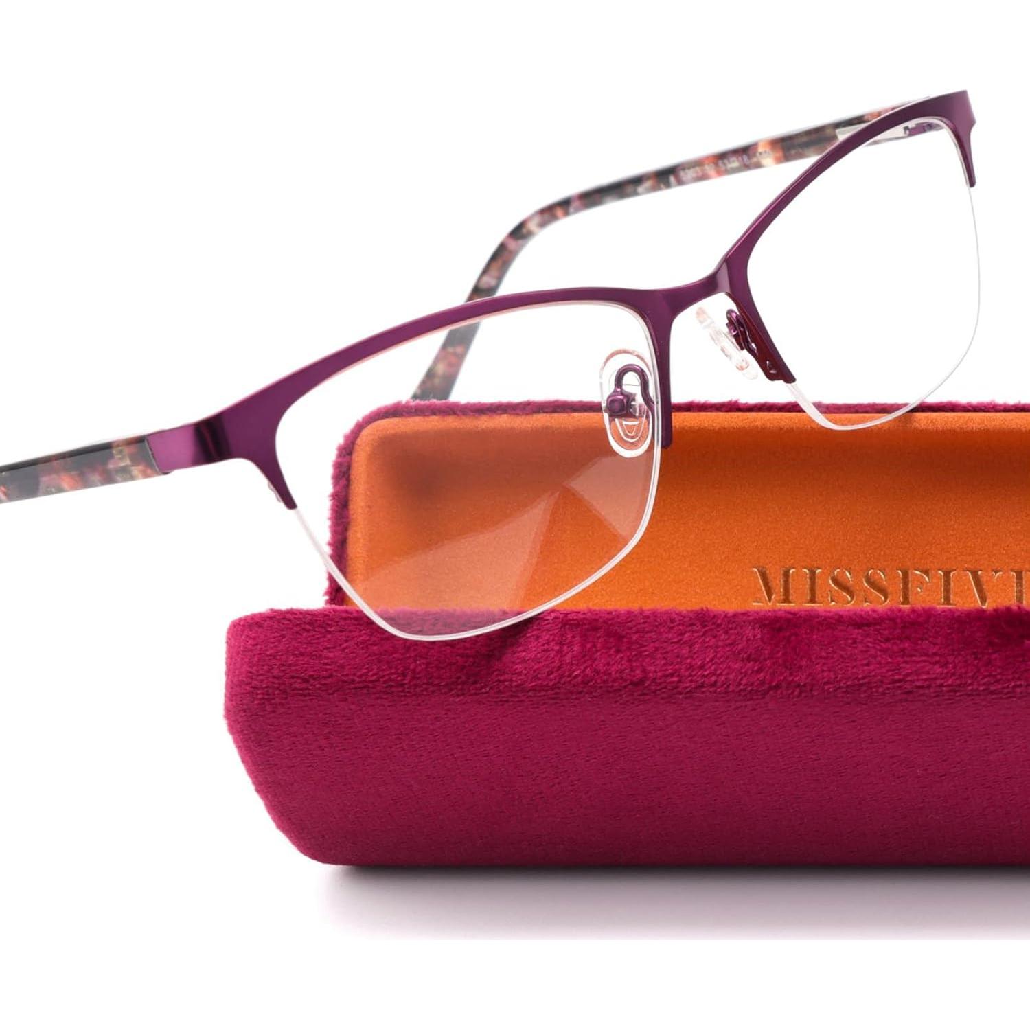Gafas de lectura multifocal Missfive 2.25x con estuche duro
