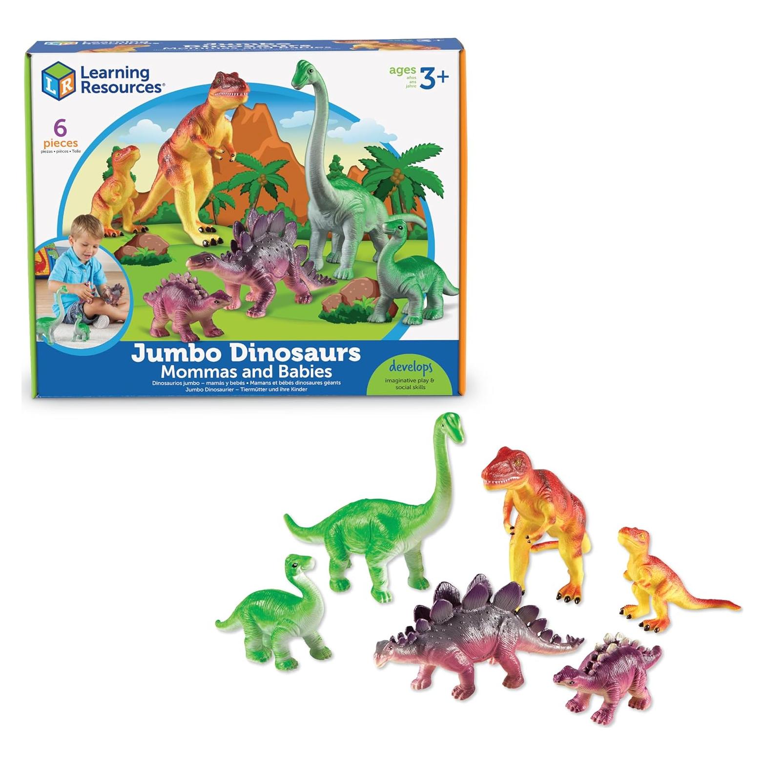 Dinosaurios Mamás y Bebés Jumbo Recursos de Aprendizaje