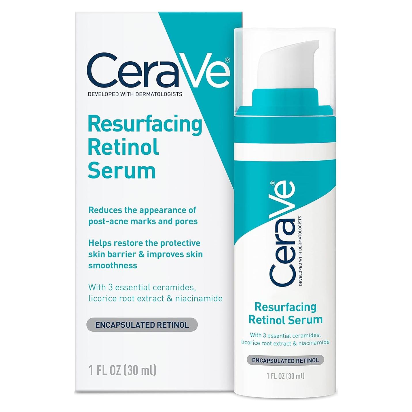 Suero de Retinol CeraVe 30g Iluminador y Minimiza Poros
