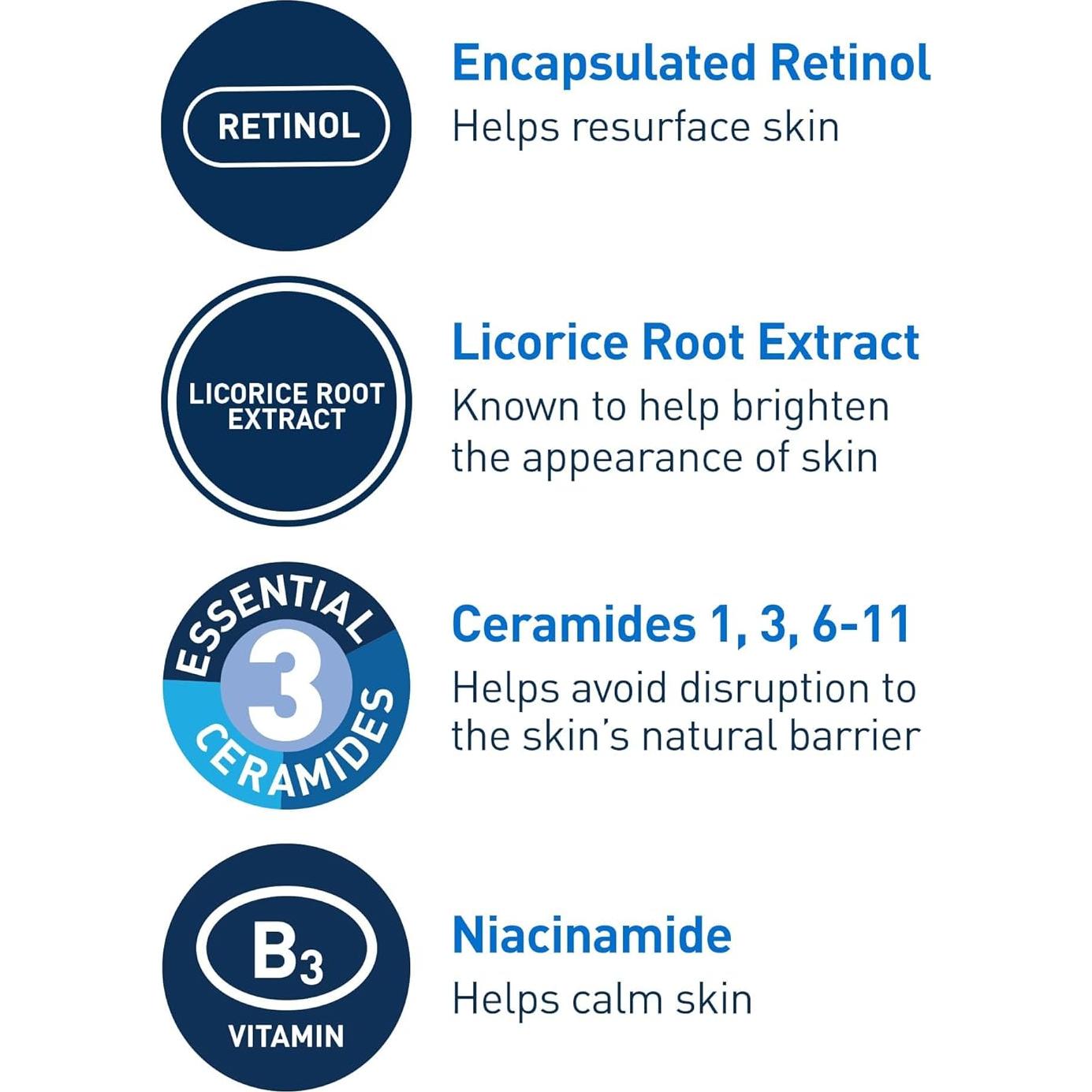 Suero de Retinol CeraVe 30g Iluminador y Minimiza Poros