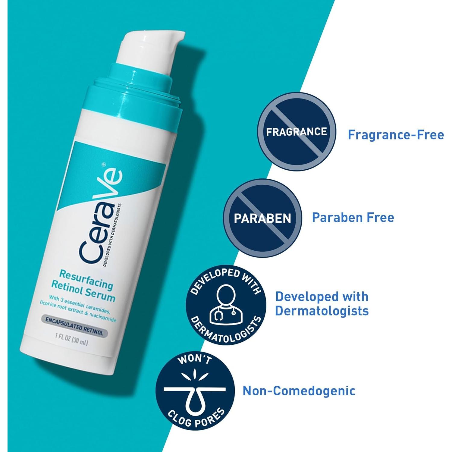 Suero de Retinol CeraVe 30g Iluminador y Minimiza Poros