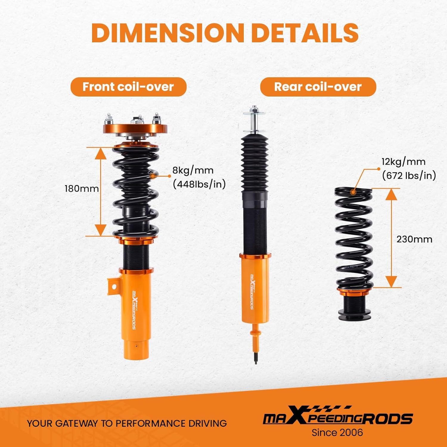 Coilovers Ajustables maXpeedingrods para BMW Serie 3 E90/E91/E92/E93