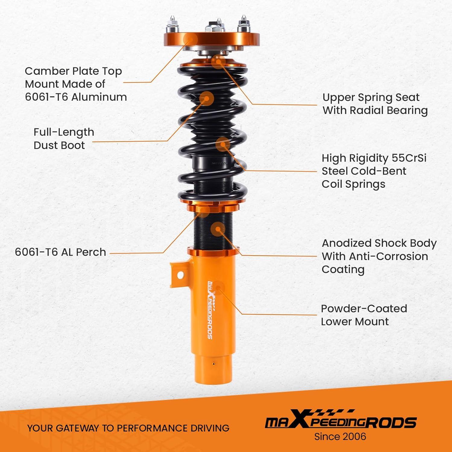 Coilovers Ajustables maXpeedingrods para BMW Serie 3 E90/E91/E92/E93