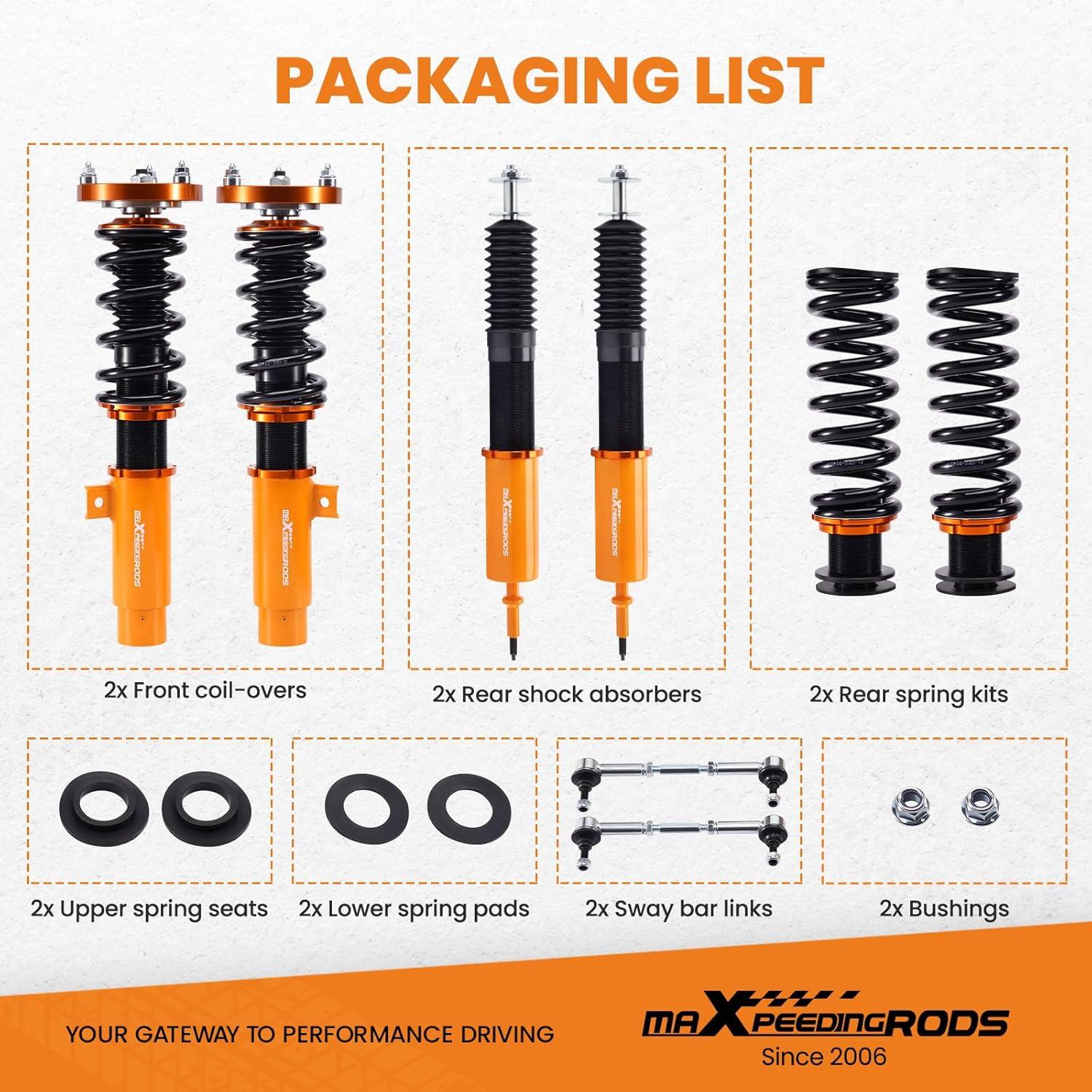Coilovers Ajustables maXpeedingrods para BMW Serie 3 E90/E91/E92/E93