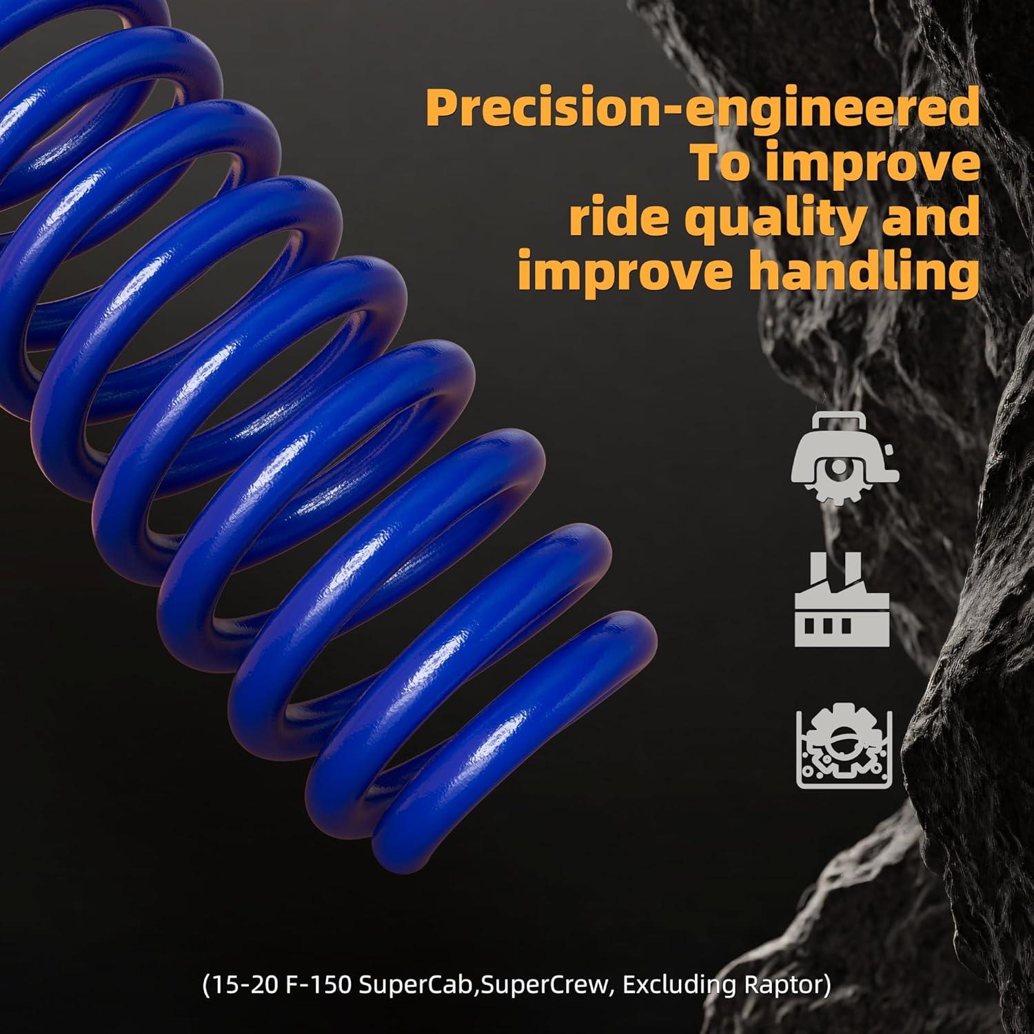 Juego de Resortes de Suspensión MIDOU AUTO para Ford F-150 2015-2020