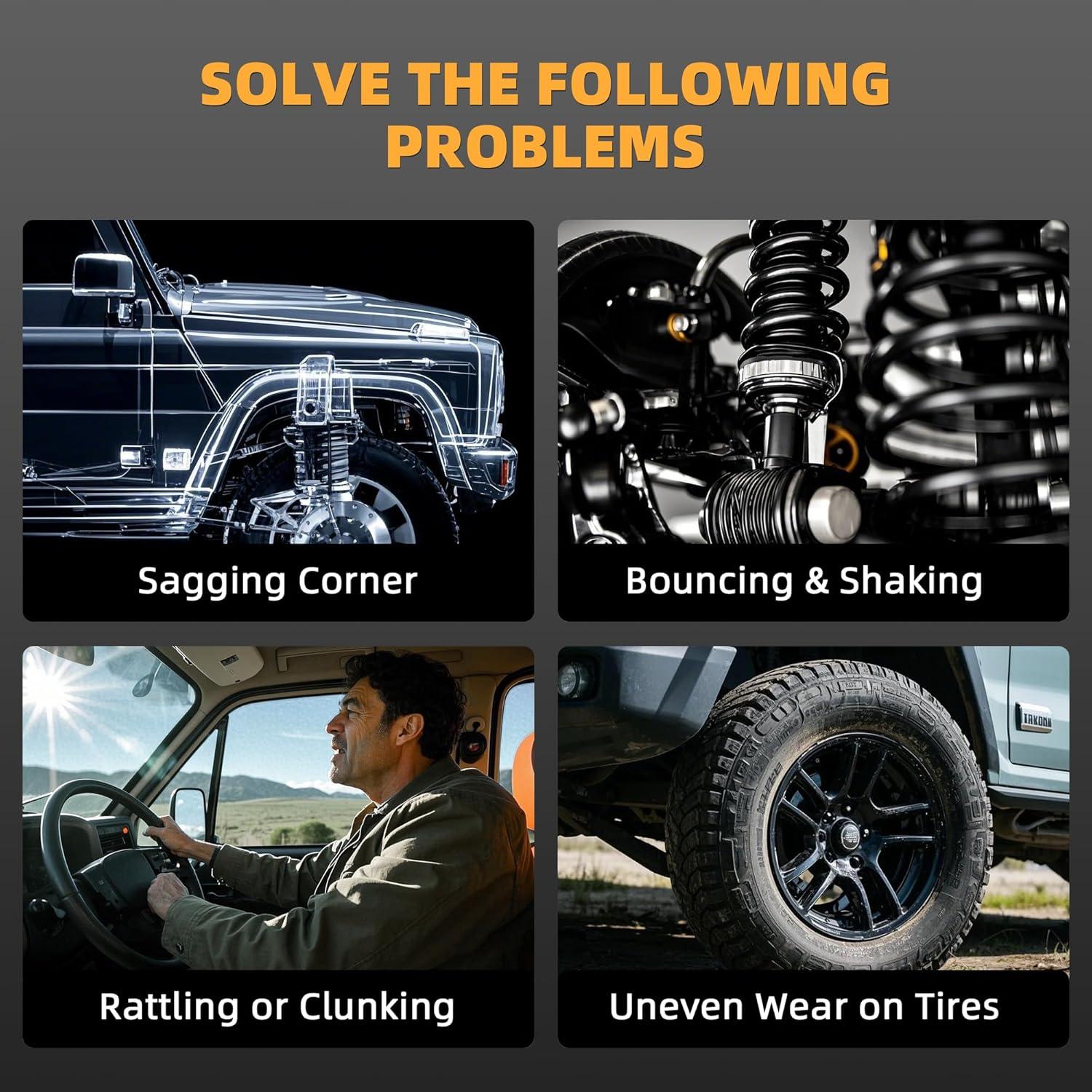 Juego de Resortes de Suspensión MIDOU AUTO para Ford F-150 2015-2020