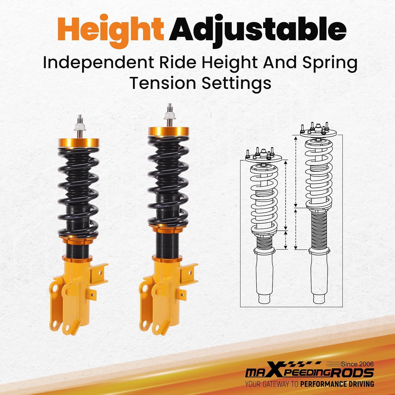 Amortiguadores Ajustables maXpeedingrods para Chevy Camaro 2010-2015