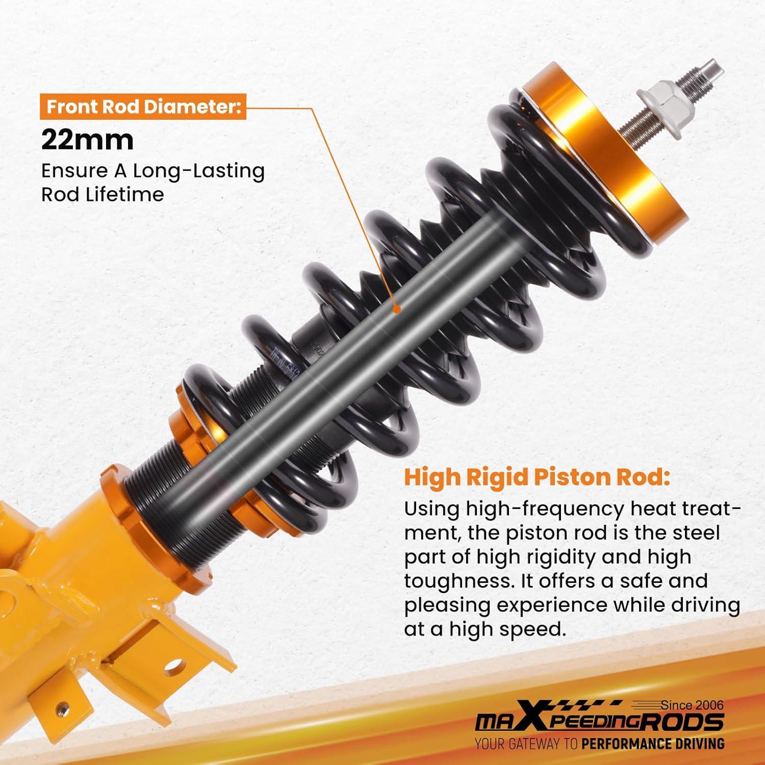 Amortiguadores Ajustables maXpeedingrods para Chevy Camaro 2010-2015