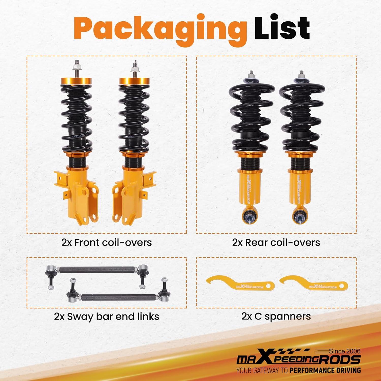 Amortiguadores Ajustables maXpeedingrods para Chevy Camaro 2010-2015