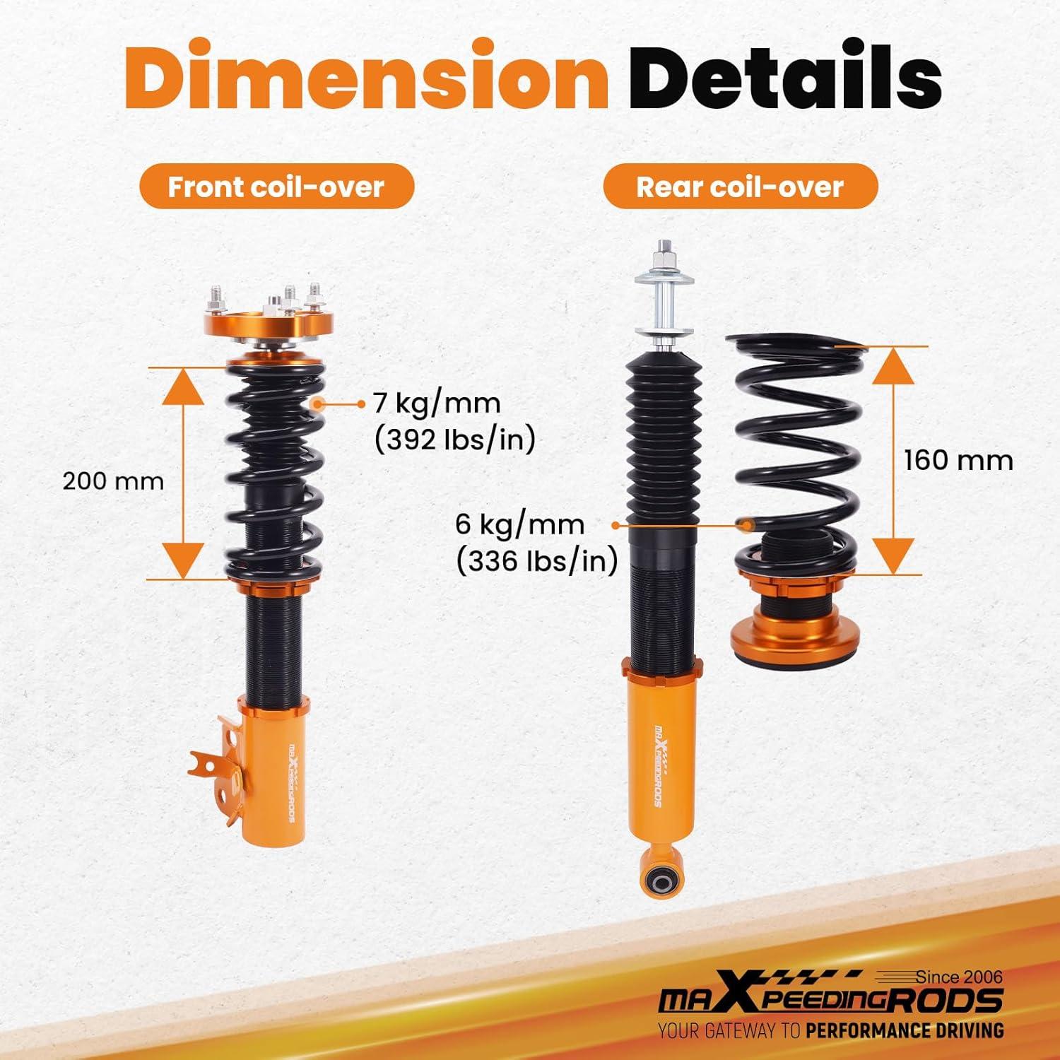 Amortiguadores Ajustables maXpeedingrods para Honda Civic 2006-2011