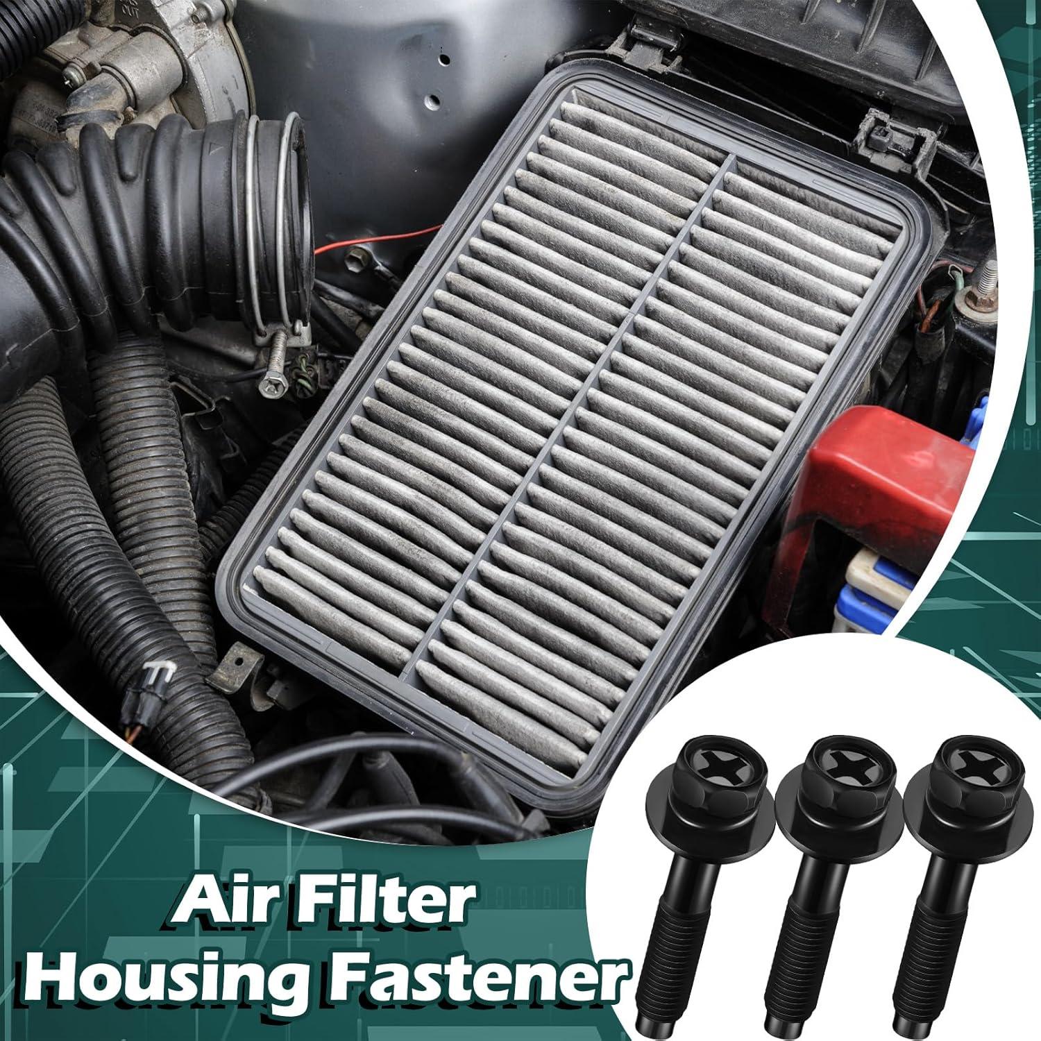 Sujetadores de Filtro de Aire Zhengmy 4 Pcs Compatible Honda