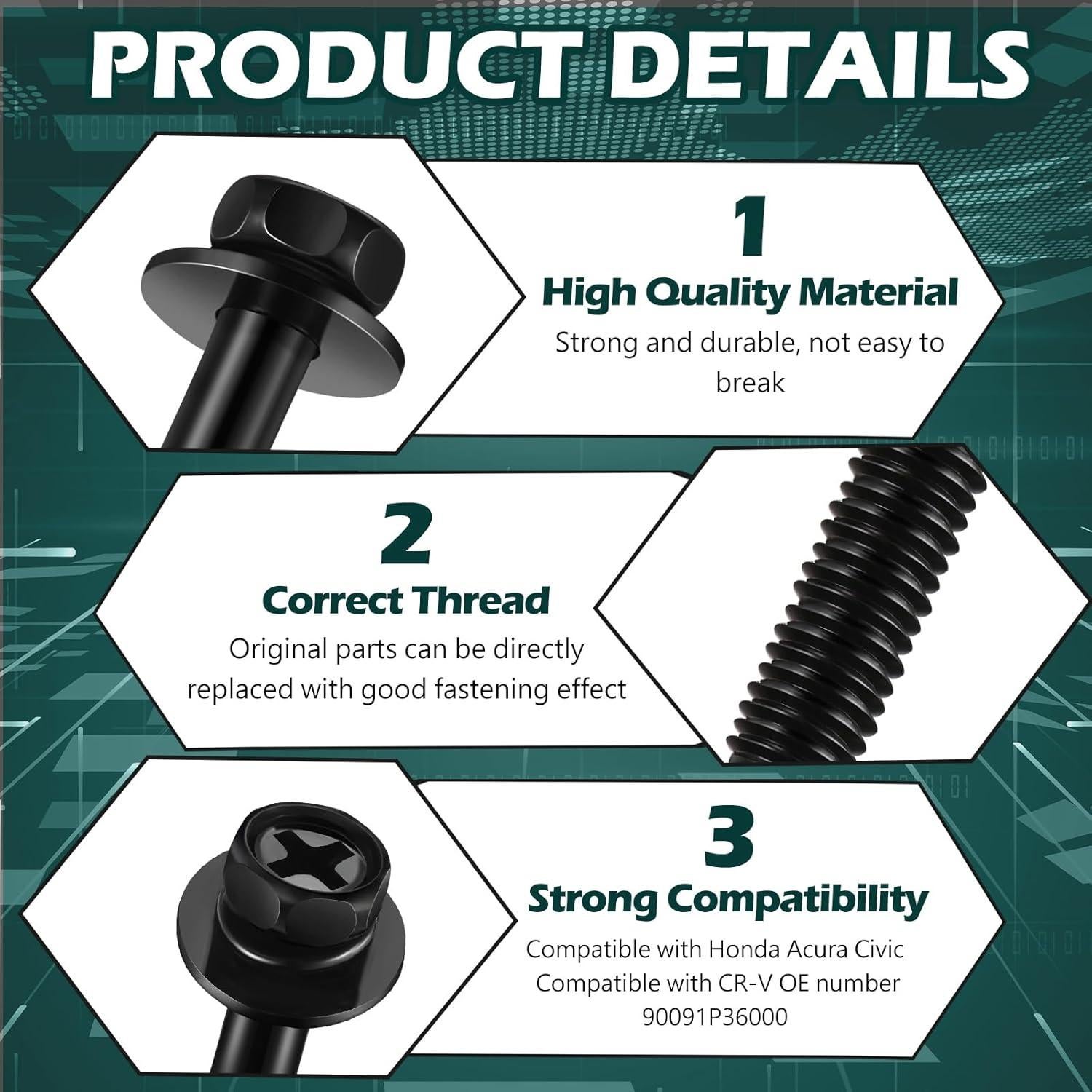 Sujetadores de Filtro de Aire Zhengmy 4 Pcs Compatible Honda