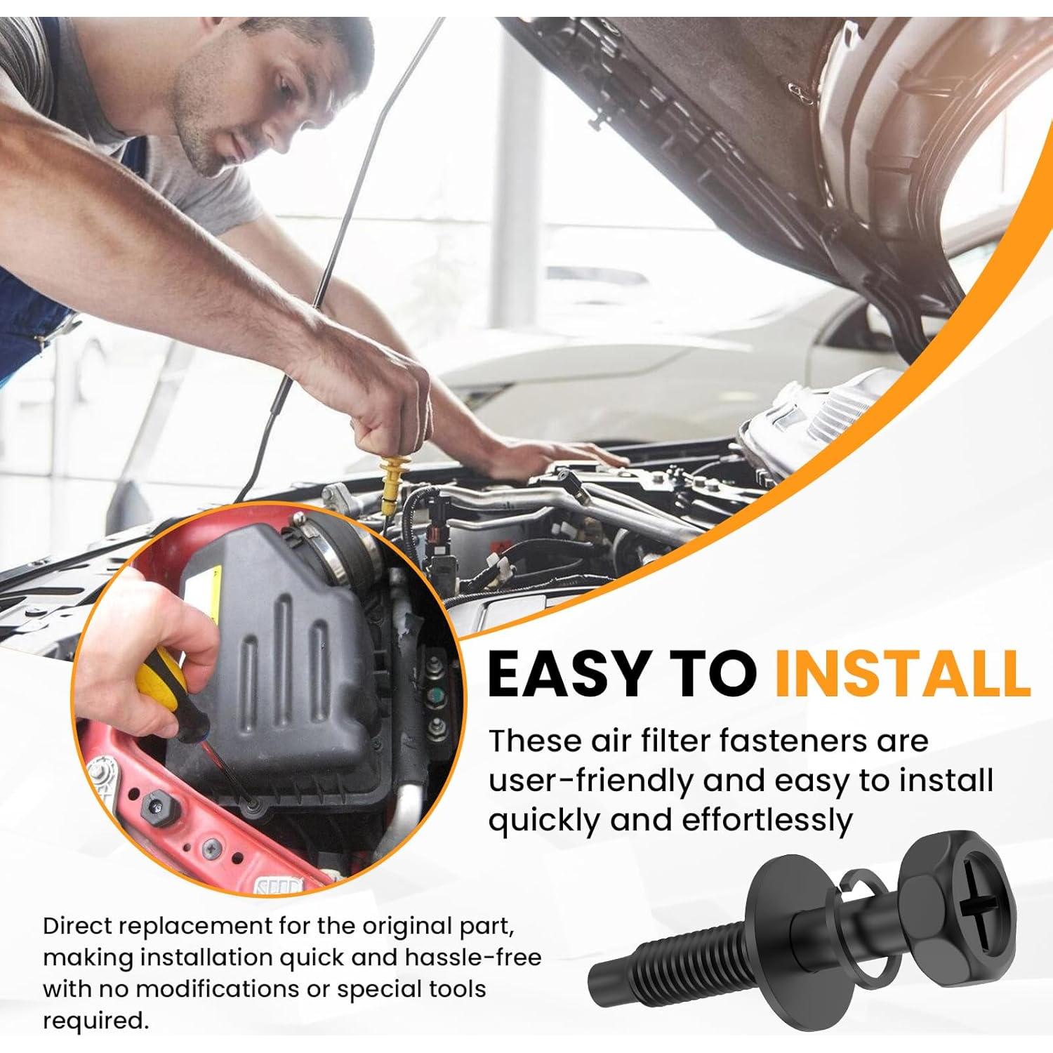 4 Pcs Sujetador de Filtro de Aire DALQUIS 41085 Compatible Honda