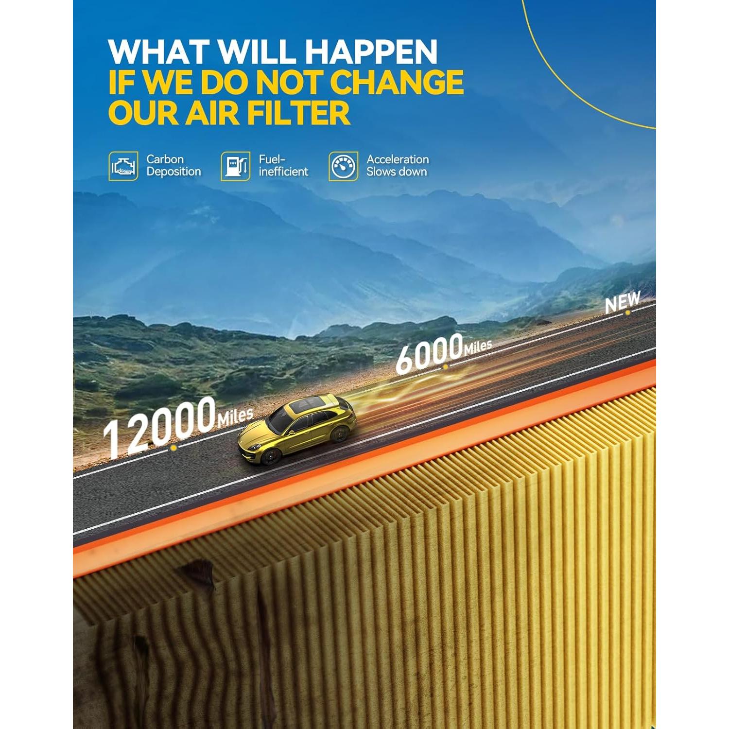 Filtro de Aire del Motor PHILTOP CA12295 para Subaru 2017-2022