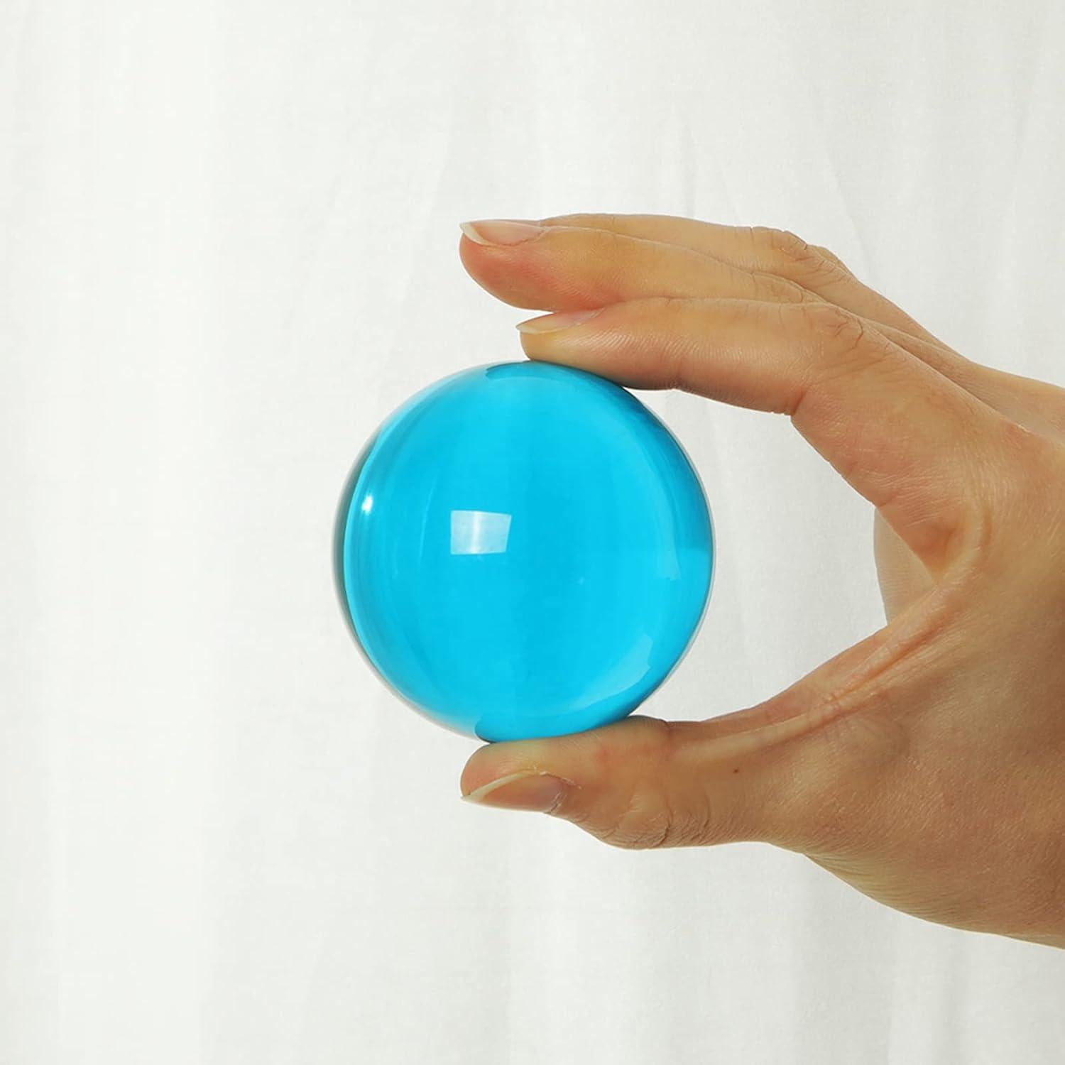 Bola de Cristal K9 60mm LONGWIN con Soporte Azul Lago