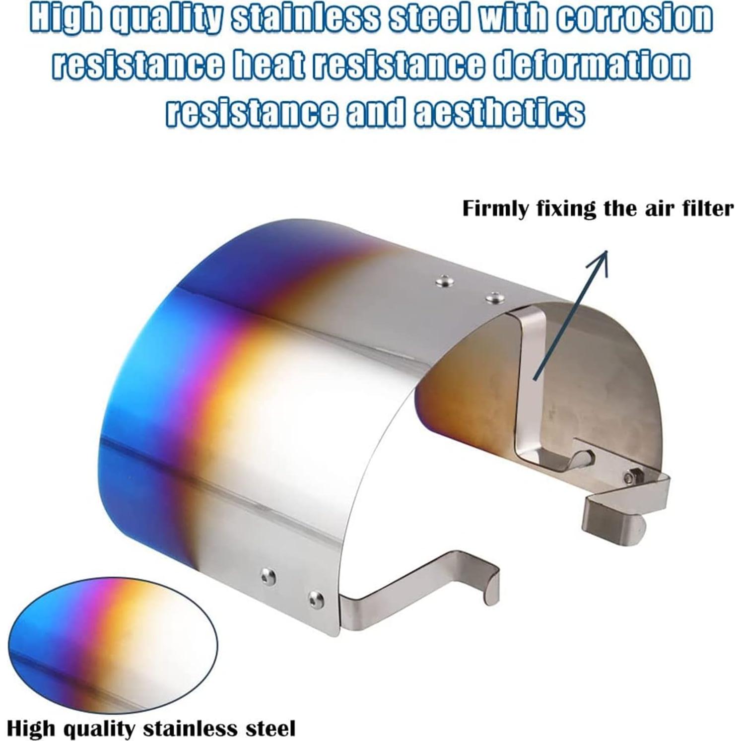 Funda de Filtro de Aire RYANSTAR Universal 6.35-8.89 cm Acero Inoxidable