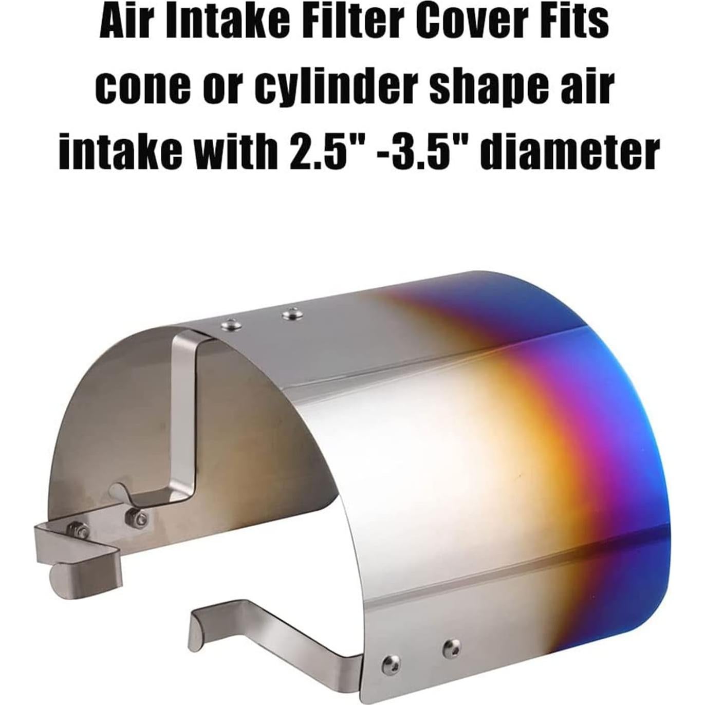 Funda de Filtro de Aire RYANSTAR Universal 6.35-8.89 cm Acero Inoxidable