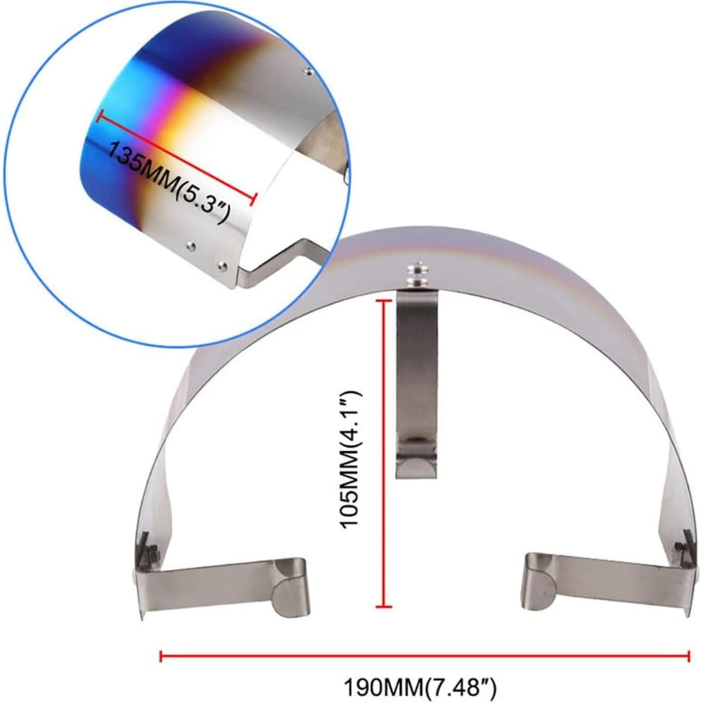 Funda de Filtro de Aire RYANSTAR Universal 6.35-8.89 cm Acero Inoxidable