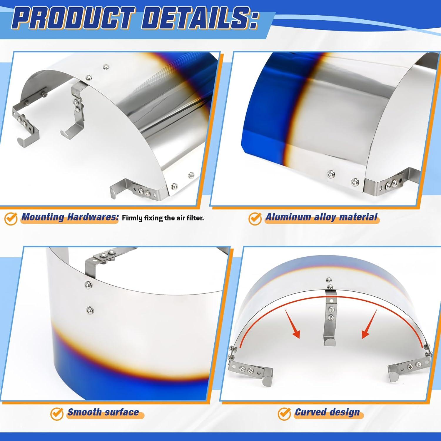 Funda de Filtro de Aire PTNHZ 2.5-3.5" Azul Quemado