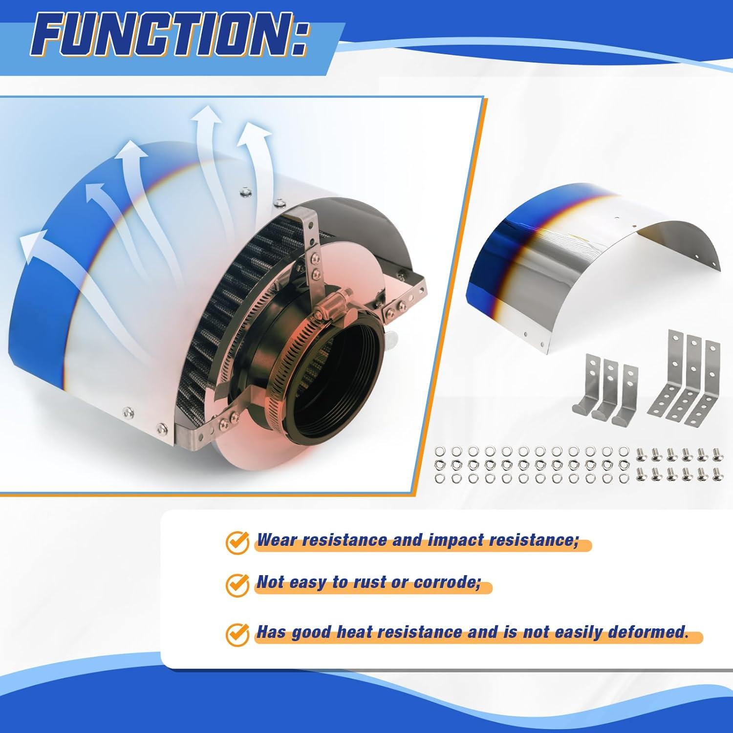 Funda de Filtro de Aire PTNHZ 2.5-3.5" Azul Quemado