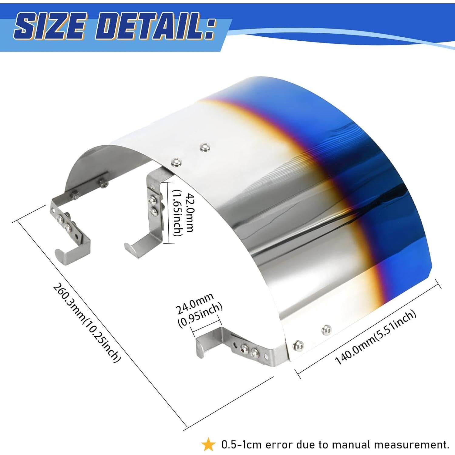 Funda de Filtro de Aire PTNHZ 2.5-3.5" Azul Quemado