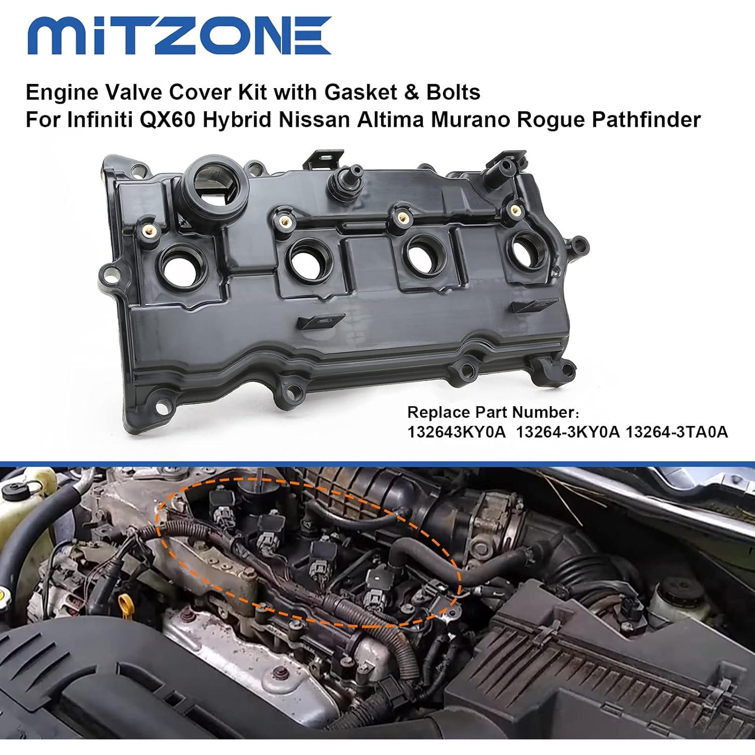 Cubierta de Válvula MITZONE para Nissan Altima/Rogue 2014-2017