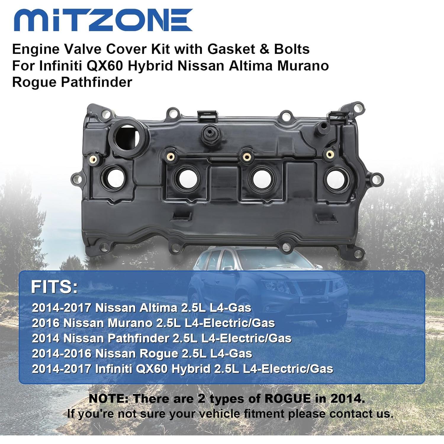 Cubierta de Válvula MITZONE para Nissan Altima/Rogue 2014-2017