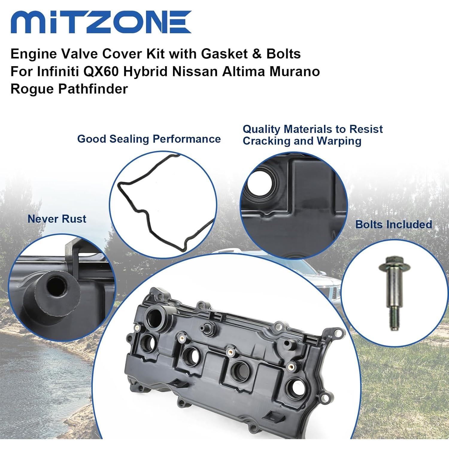 Cubierta de Válvula MITZONE para Nissan Altima/Rogue 2014-2017