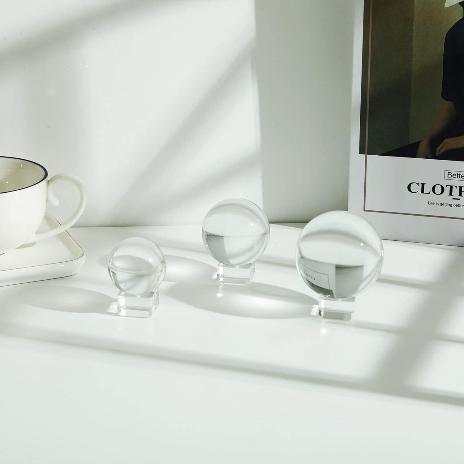 Bola de Cristal K9 LONGWIN 50mm con Soporte para Feng Shui