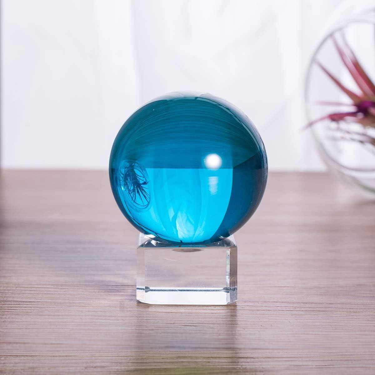 Bola de Cristal K9 50mm Longwin con Soporte Gratis Azul