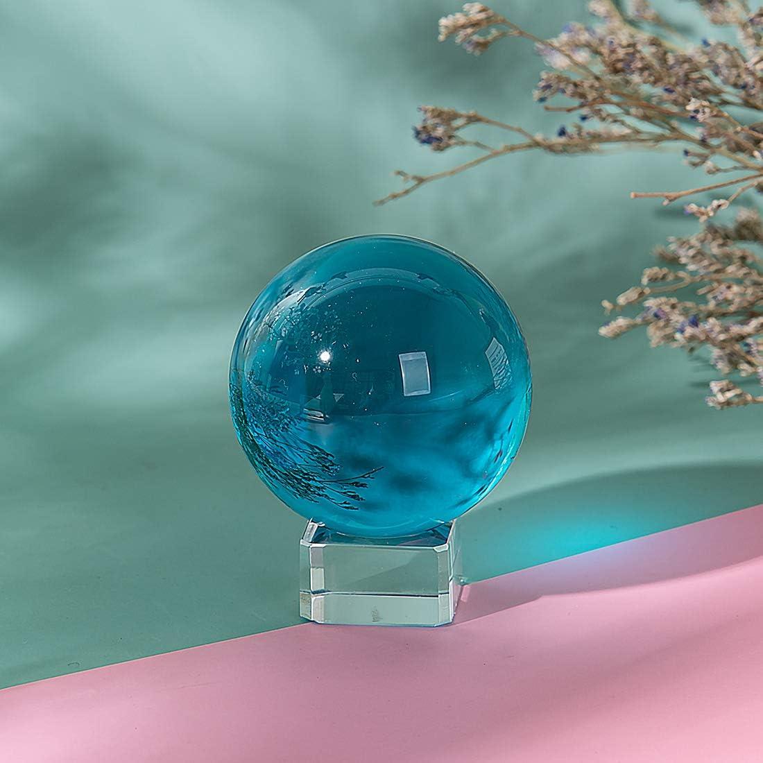 Bola de Cristal K9 50mm Longwin con Soporte Gratis Azul