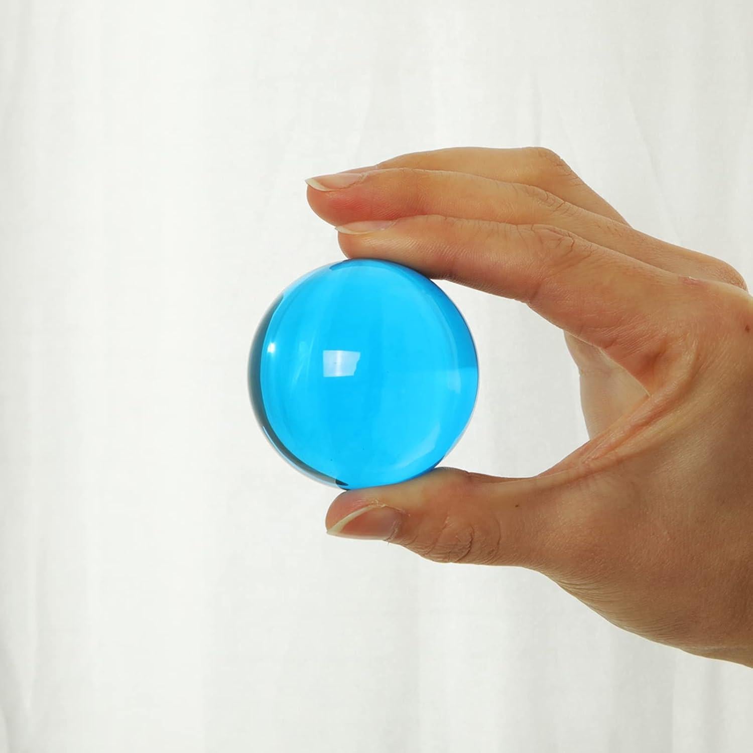 Bola de Cristal K9 50mm Longwin con Soporte Gratis Azul