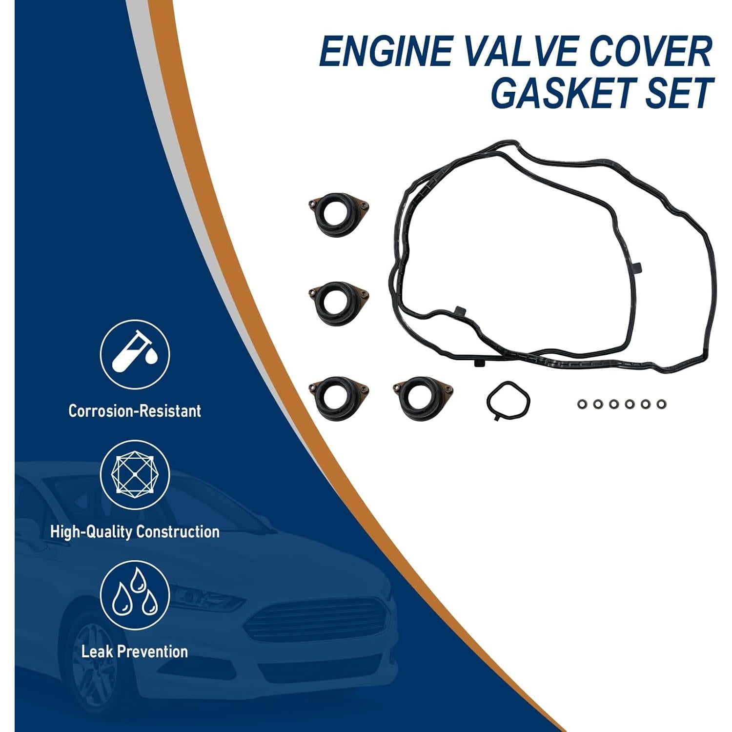 Juego de juntas de tapa de válvula Torquizo para Honda Accord 2.4L