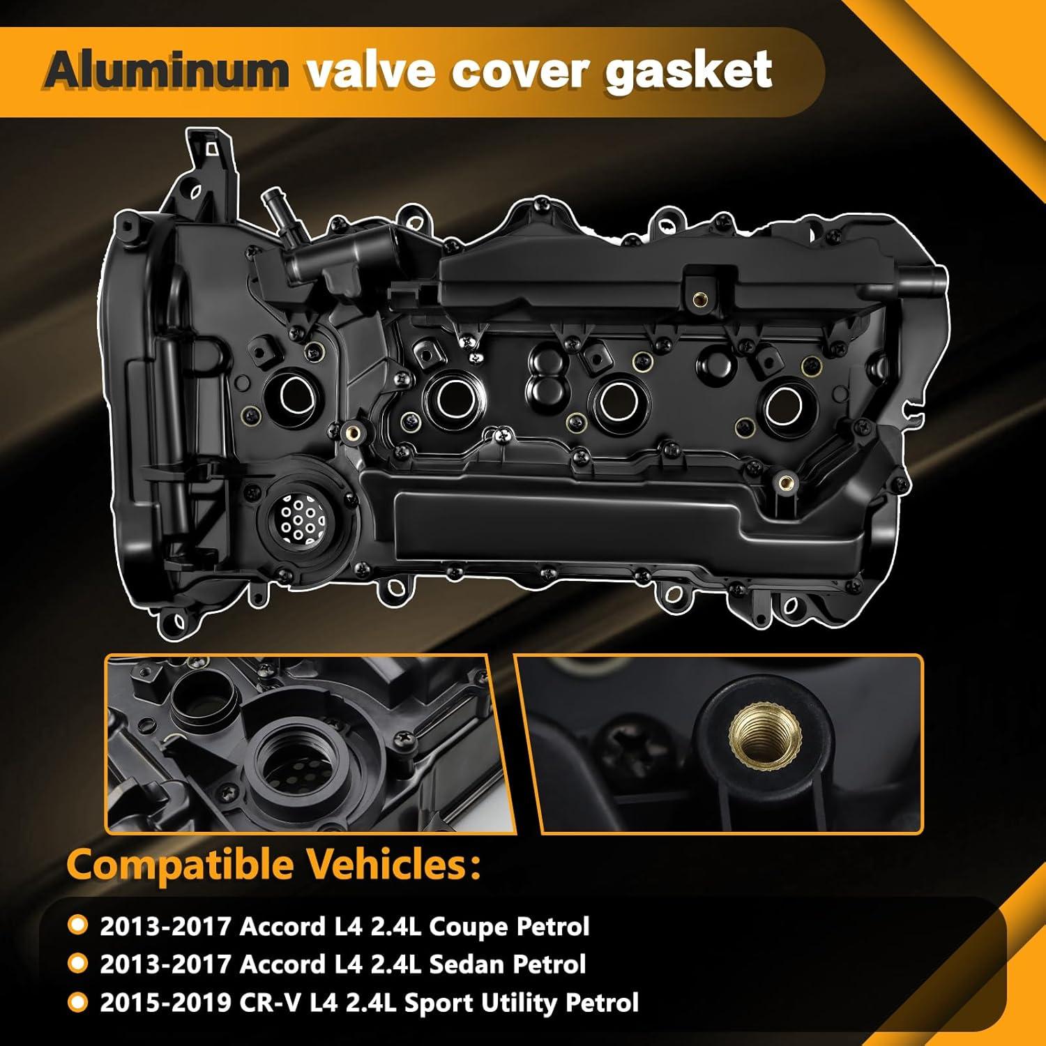 Cubierta de Válvula de Aluminio LYY.auto 12310-RDF-A01 para Honda