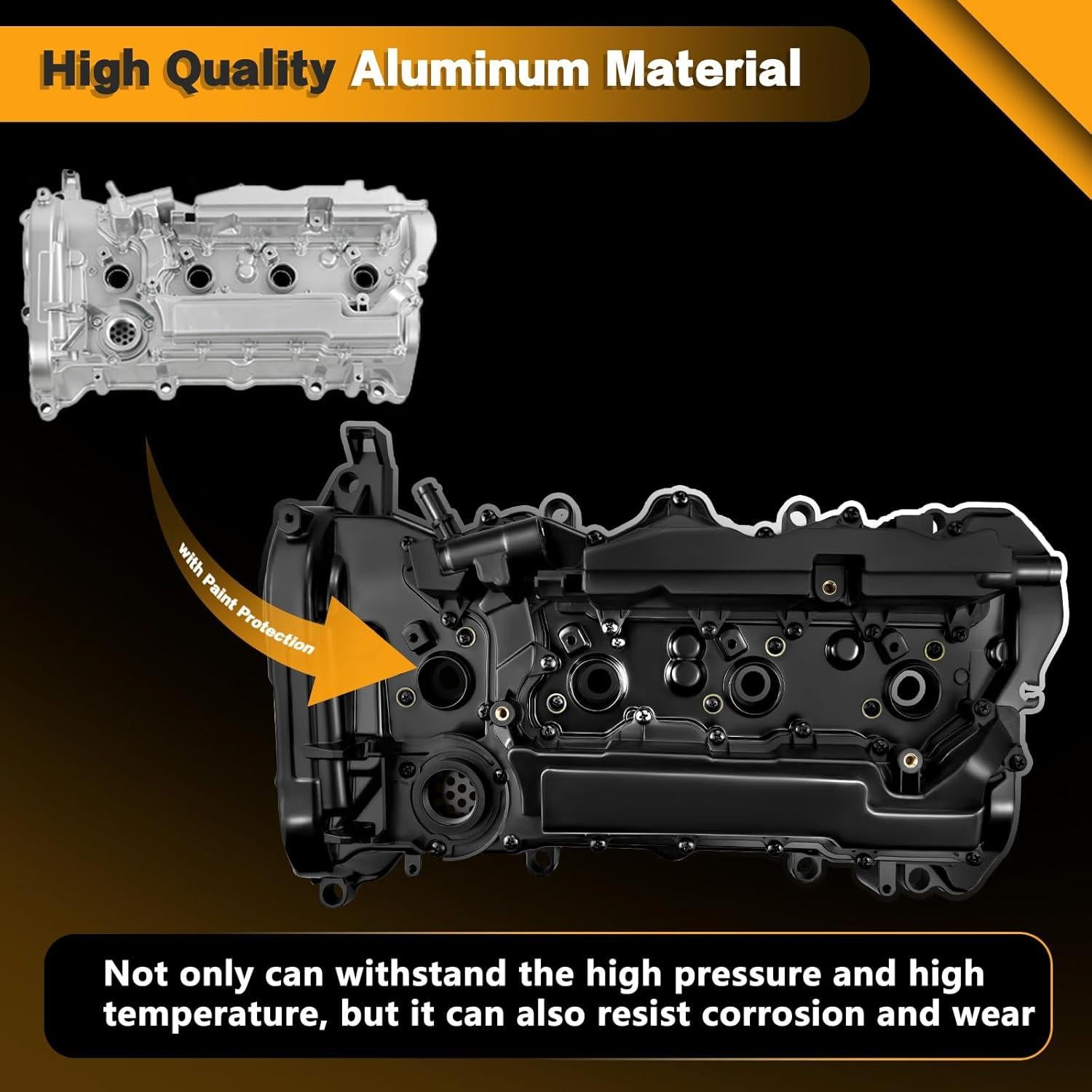 Cubierta de Válvula de Aluminio LYY.auto 12310-RDF-A01 para Honda