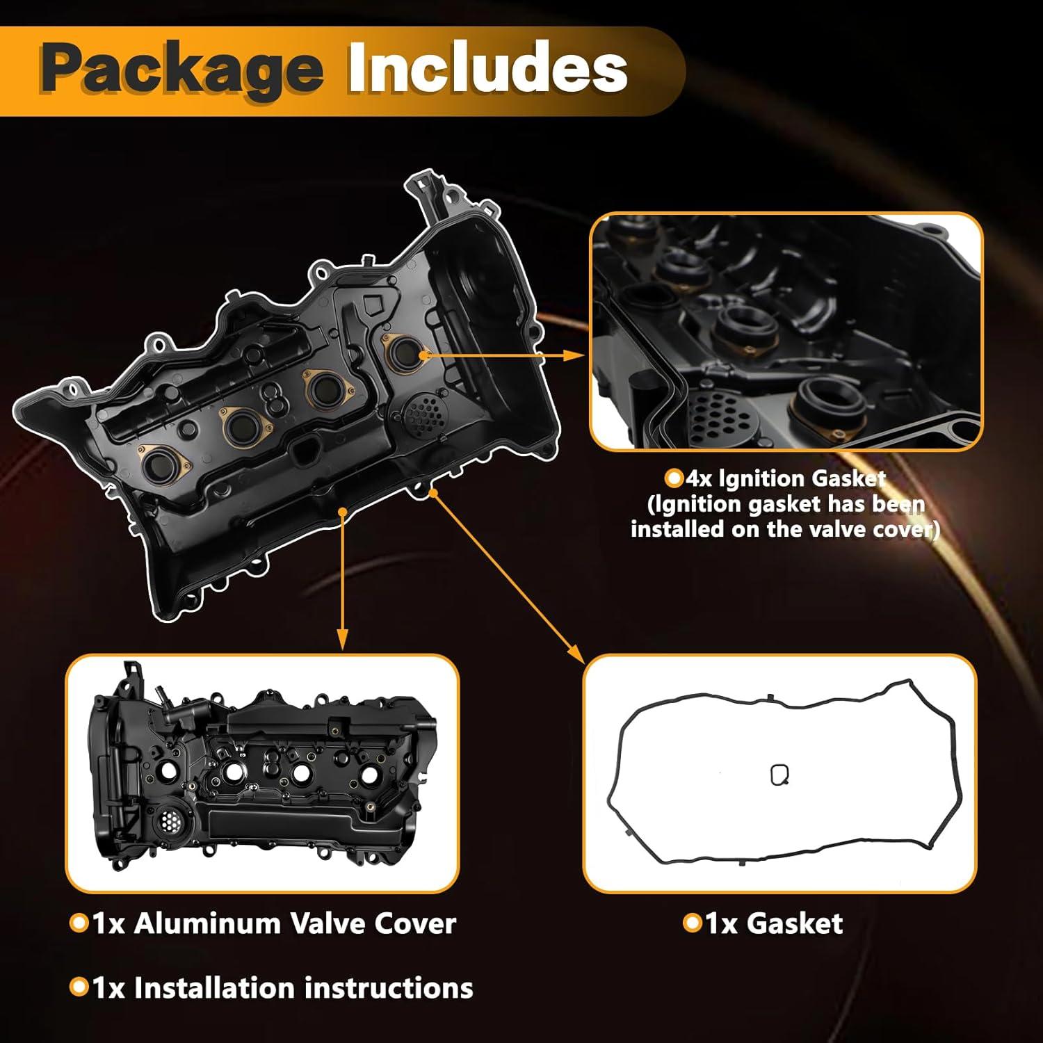 Cubierta de Válvula de Aluminio LYY.auto 12310-RDF-A01 para Honda
