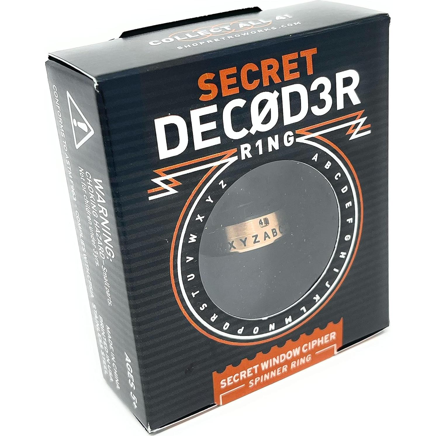 Anillo Decodificador Secreto Retroworks Ventana Secreta